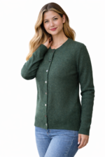 Plain Cashmere Cardigan