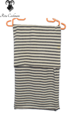 Stripe Felted Cashmere Shawl