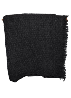 Waffle Knit Cashmere Shawl