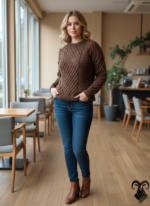 Lattice Pattern Sweater