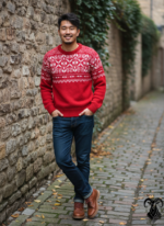 Nordic Pattern Sheep Wool Sweater