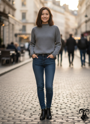 Classic Ribbed Sheep Wool Sweater