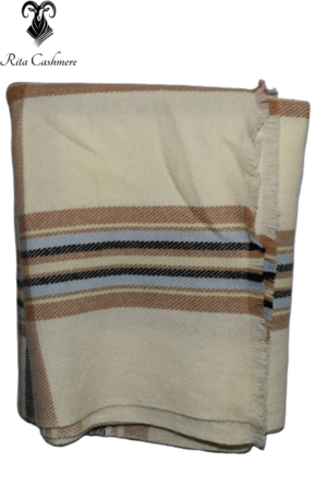 Striped Cashmere Woven Blanket