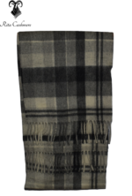Cashmere Fringes Woven Check Scarf