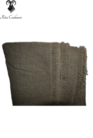 Olive Green Cashmere Woven Blanket