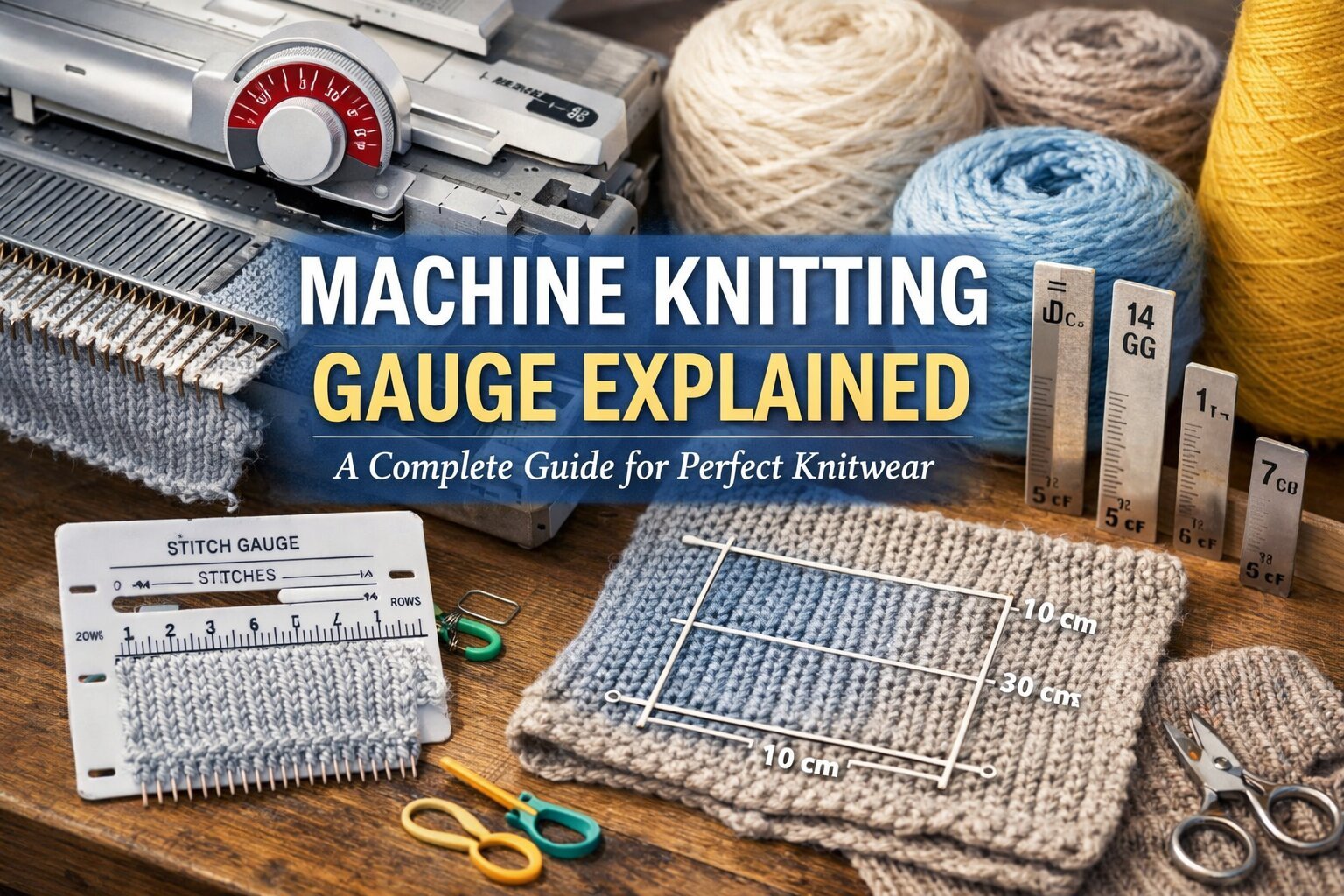 machine knitting gauge